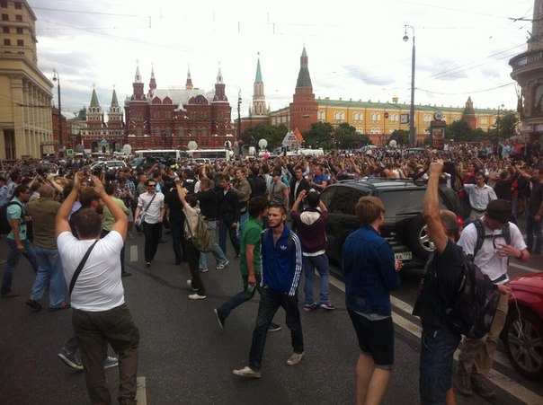 Акции протеста в Москве против приговора Алексею Навальному