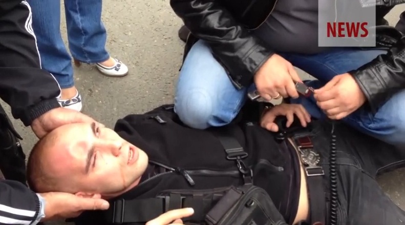 В Москве кавказцы избили полицейского