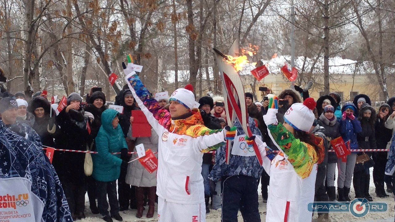  Эстафета Олимпийского огня в Оренбург