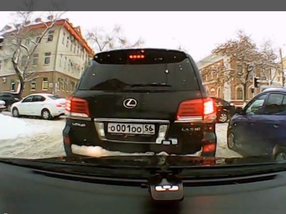 Служебный автомобиль губернатора Оренбургской области, 10.01.2014