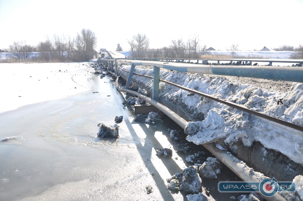 Уровень воды в реке Урал прибывает