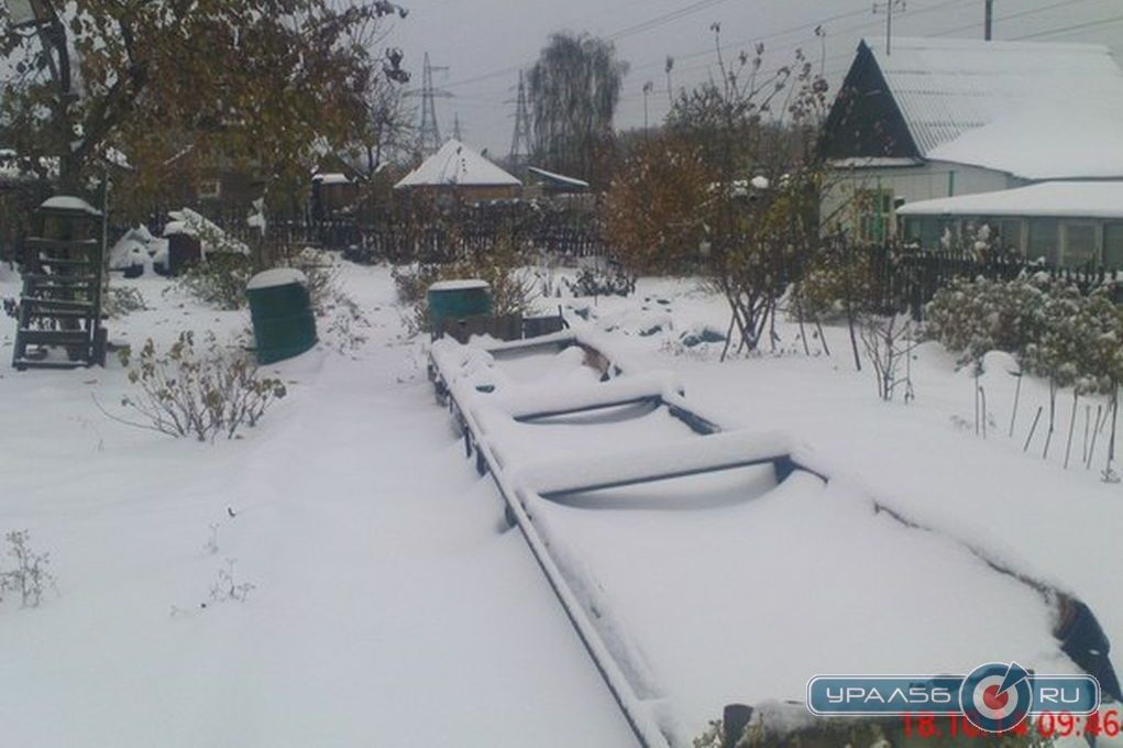 Челябинскую область  замело снегом
