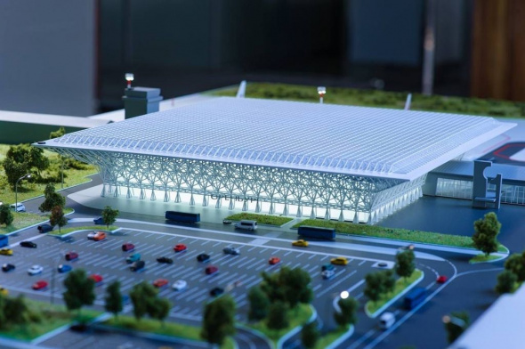 Оренбуржцам представили 3D-модель нового терминала аэропорта, строительство которого планируют начать весной 2023 года