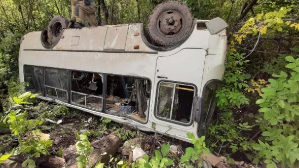 На трассе Самара-Оренбург перевернулся автобус: погибла женщина-пассажир и пострадал 9-месячный ребенок (фото и видео)
