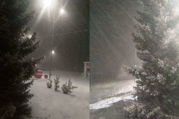 В некоторых районах Оренбургской области и соседних регионах выпал первый снег