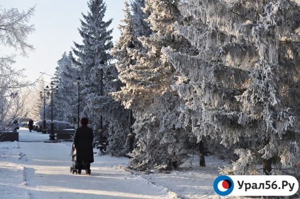 В Оренбургской области прогнозируются сильный мороз и ветер