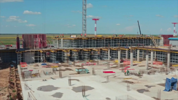 В аэропорту Оренбурга приступили к строительству третьего этажа нового терминала 