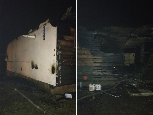 Ночью в Оренбургской области молния сожгла жилой дом