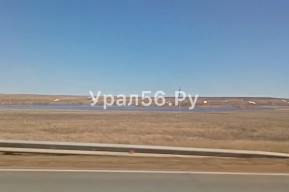 Река Салмыш разлилась в Оренбургской области (видео)