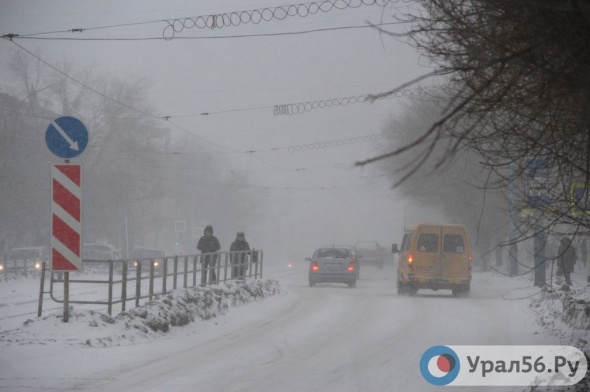 В Оренбургской области прогнозируются сильный мороз, метель и туман