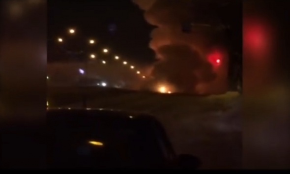 В Магнитогорске сгорела маршрутка с тремя пассажирами 