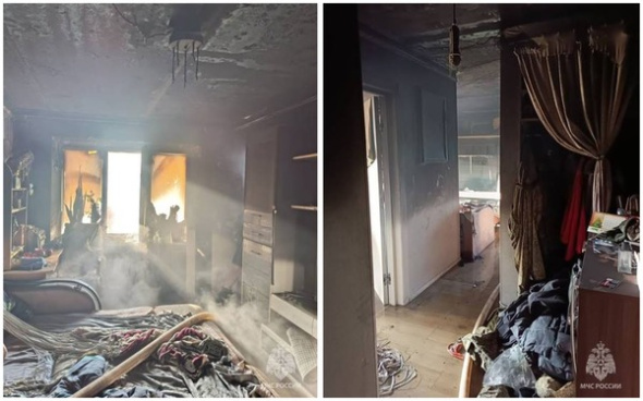 5 человек спасли из горящего многоквартирного дома в Оренбургском районе