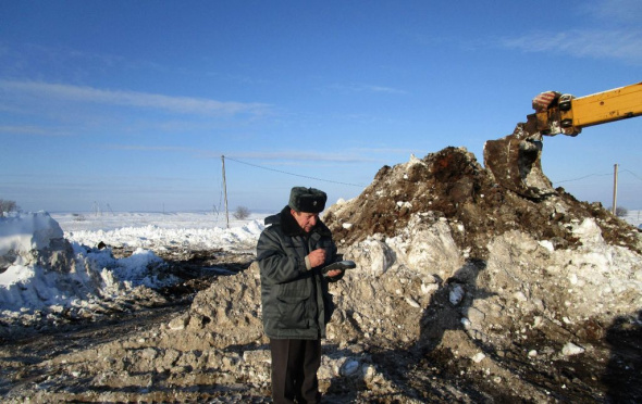 В Бугурусланском районе произошел очередной разлив нефти на площади порядка 350 кв.м.