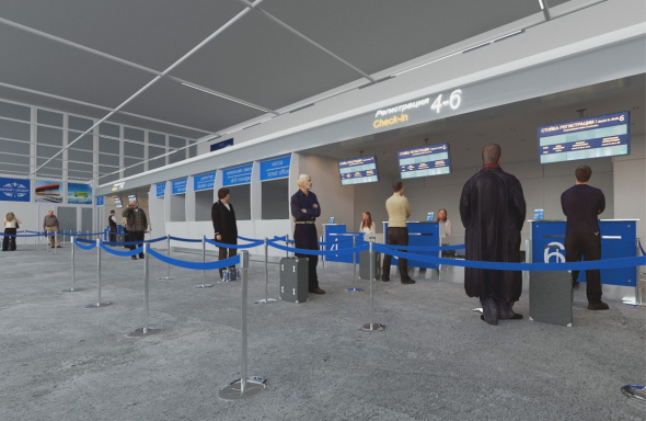 В аэропорту Оренбурга будут новые стойки регистрации
